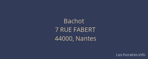 Bachot