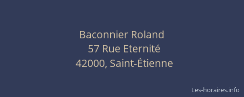 Baconnier Roland