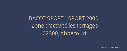 BACOT SPORT - SPORT 2000