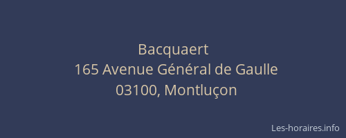 Bacquaert