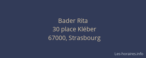 Bader Rita
