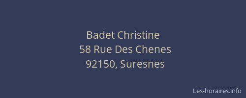 Badet Christine