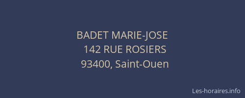 BADET MARIE-JOSE