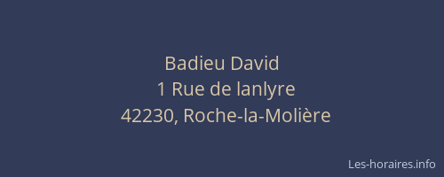 Badieu David