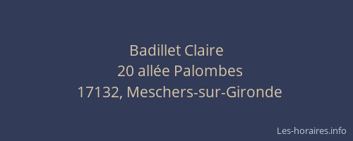 Badillet Claire
