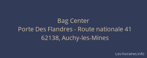 Bag Center