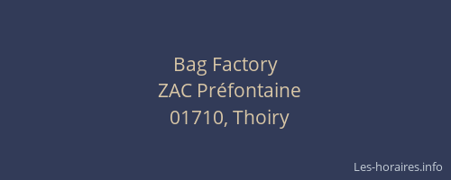 Bag Factory