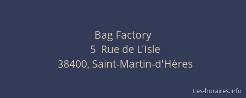 Bag Factory