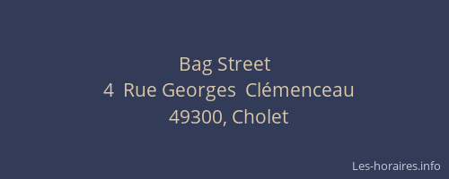 Bag Street