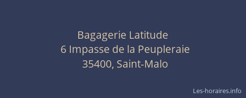 Bagagerie Latitude