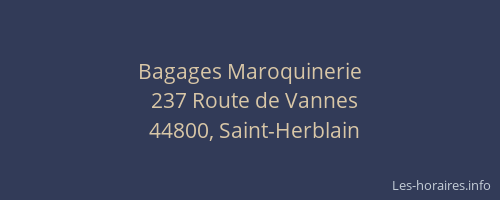 Bagages Maroquinerie