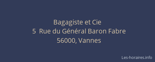 Bagagiste et Cie