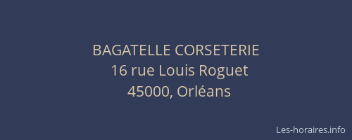 BAGATELLE CORSETERIE
