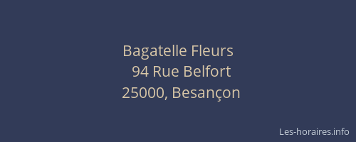 Bagatelle Fleurs