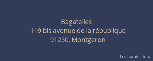 Bagatelles
