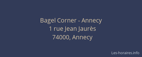 Bagel Corner - Annecy