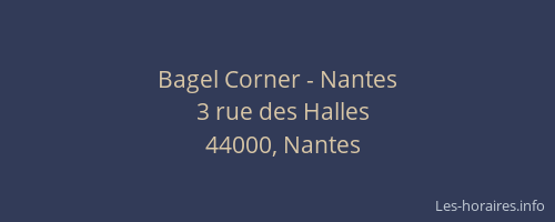 Bagel Corner - Nantes