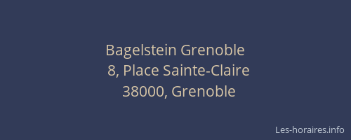 Bagelstein Grenoble