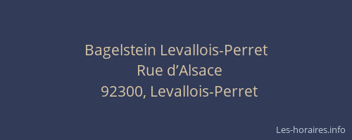 Bagelstein Levallois-Perret