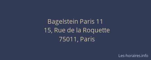 Bagelstein Paris 11