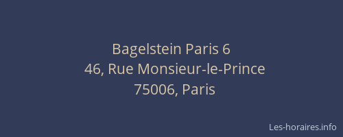 Bagelstein Paris 6