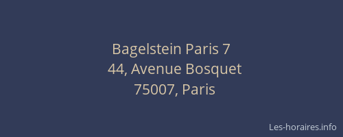Bagelstein Paris 7