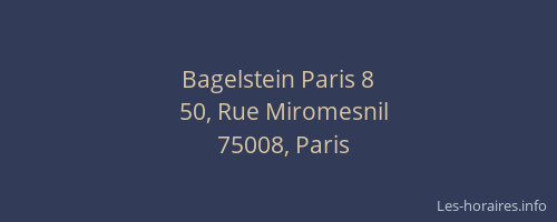 Bagelstein Paris 8