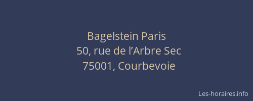 Bagelstein Paris