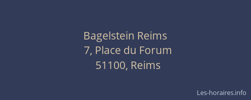 Bagelstein Reims