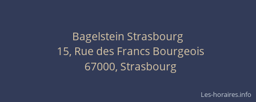 Bagelstein Strasbourg