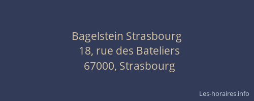Bagelstein Strasbourg