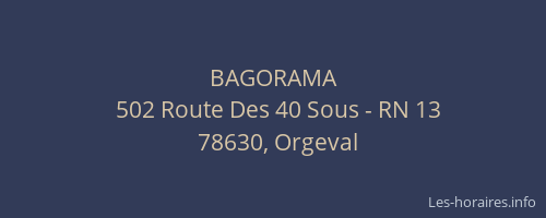 BAGORAMA