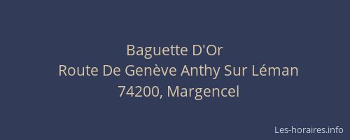 Baguette D'Or