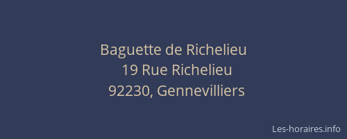 Baguette de Richelieu