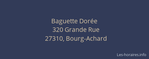 Baguette Dorée