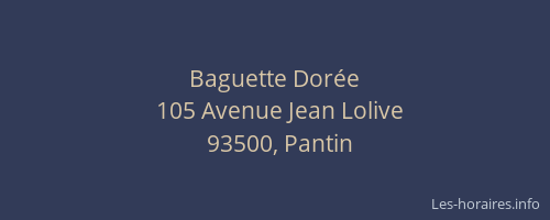 Baguette Dorée