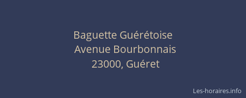 Baguette Gu&eacute;r&eacute;toise