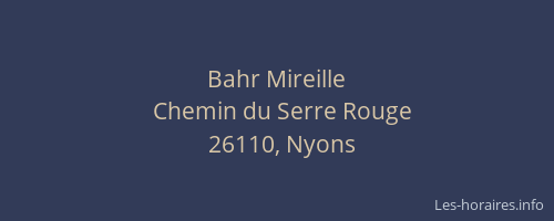 Bahr Mireille