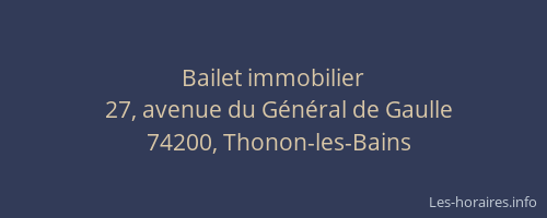 Bailet immobilier