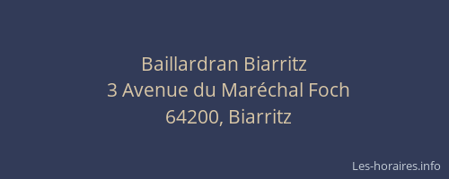 Baillardran Biarritz