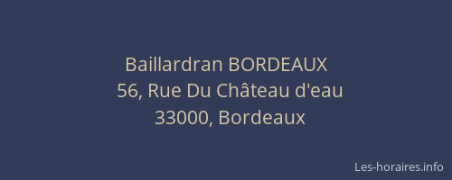 Baillardran BORDEAUX