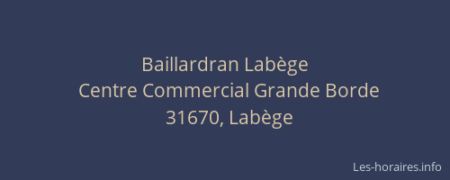 Baillardran Labège