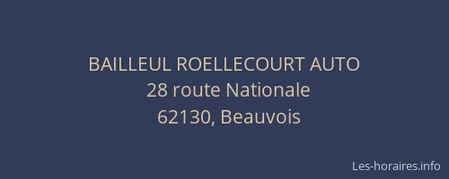 BAILLEUL ROELLECOURT AUTO