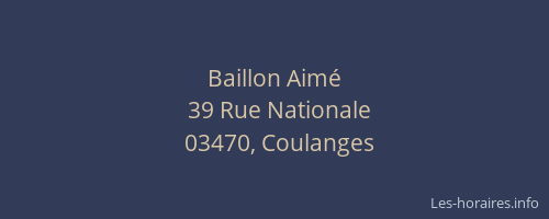 Baillon Aimé