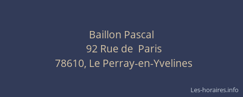 Baillon Pascal