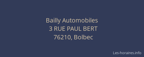 Bailly Automobiles