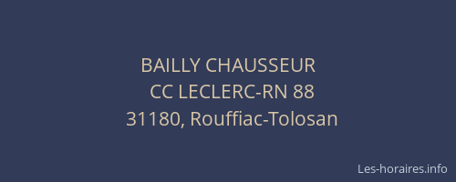 BAILLY CHAUSSEUR