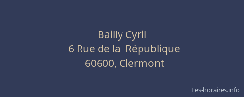Bailly Cyril