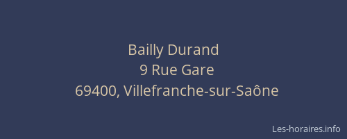 Bailly Durand