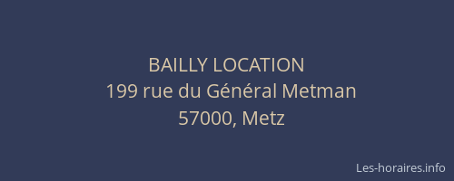 BAILLY LOCATION